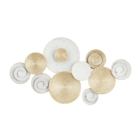 Gold Metal Contemporary Wall Decor, 21" x 36" x 2"